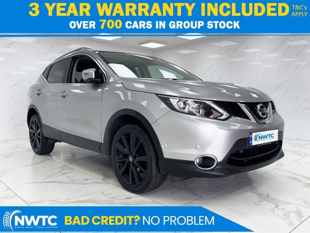 View our Nissan Qashqai 1.6 DIG-T Tekna SUV 5dr Petrol Manual 2WD Euro 6 (s/s) (163 ps) FULL NISSAN S/HX9!!! 1 OWNER!!