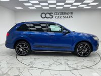 USED 2016 E AUDI Q7 3.0 TDI V6 S line SUV 5dr Diesel Tiptronic quattro Euro 6 (s/s) (272 ps) Finished In Sapang Blue, this 7 Seater Q7 Comes With 2 Keys, Audi S Logo Embossed, Towbar, Black Roof Rails, Running Boards, Parking Sensors, Audi Virtual Cockpit, Heated Seats, Electric Tailgate, 12 Months MOT, 3 Months Warranty. Finance And Extended Warranty Available.
