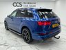 USED 2016 E AUDI Q7 3.0 TDI V6 S line SUV 5dr Diesel Tiptronic quattro Euro 6 (s/s) (272 ps) Finished In Sapang Blue, this 7 Seater Q7 Comes With 2 Keys, Audi S Logo Embossed, Towbar, Black Roof Rails, Running Boards, Parking Sensors, Audi Virtual Cockpit, Heated Seats, Electric Tailgate, 12 Months MOT, 3 Months Warranty. Finance And Extended Warranty Available.