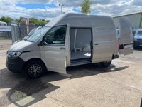 USED 2021 21 VOLKSWAGEN TRANSPORTER 2.0 TDI T32 LWB HIGH ROOF IN ASCOT GREY, 1 OWNER FVWSH 73K, IDEAL CAMPER VAN 6 MNTH WARRANTY, FULL MOT, JUST SERVICED