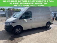 USED 2021 21 VOLKSWAGEN TRANSPORTER 2.0 TDI T32 LWB HIGH ROOF IN ASCOT GREY, 1 OWNER FVWSH 73K, IDEAL CAMPER VAN 6 MNTH WARRANTY, FULL MOT, JUST SERVICED