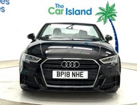 USED 2018 18 AUDI A3 CABRIOLET 1.5 TFSI CoD S line Convertible 2dr Petrol Manual Euro 6 (s/s) (150 ps) Mythos Black Metallic S-Line Cabriolet, Audi Service History, Heated Seats, SATNAV, Audi Smartphone Connect Only 22000 Miles