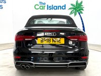 USED 2018 18 AUDI A3 CABRIOLET 1.5 TFSI CoD S line Convertible 2dr Petrol Manual Euro 6 (s/s) (150 ps) Mythos Black Metallic S-Line Cabriolet, Audi Service History, Heated Seats, SATNAV, Audi Smartphone Connect Only 22000 Miles