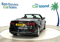 USED 2018 18 AUDI A3 CABRIOLET 1.5 TFSI CoD S line Convertible 2dr Petrol Manual Euro 6 (s/s) (150 ps) Mythos Black Metallic S-Line Cabriolet, Audi Service History, Heated Seats, SATNAV, Audi Smartphone Connect Only 22000 Miles