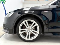 USED 2018 18 AUDI A3 CABRIOLET 1.5 TFSI CoD S line Convertible 2dr Petrol Manual Euro 6 (s/s) (150 ps) Mythos Black Metallic S-Line Cabriolet, Audi Service History, Heated Seats, SATNAV, Audi Smartphone Connect Only 22000 Miles