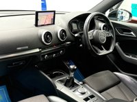 USED 2018 18 AUDI A3 CABRIOLET 1.5 TFSI CoD S line Convertible 2dr Petrol Manual Euro 6 (s/s) (150 ps) Mythos Black Metallic S-Line Cabriolet, Audi Service History, Heated Seats, SATNAV, Audi Smartphone Connect Only 22000 Miles