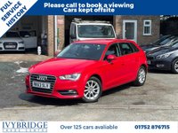 USED 2013 63 AUDI A3 1.4 TFSI SE Sportback 5dr Petrol Manual Euro 5 (s/s) (122 ps) 2 FORMER KEEPER+FULL HISTORY