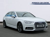 USED 2018 18 AUDI A4 AVANT 2.0 TFSI S line Estate 5dr Petrol S Tronic Euro 6 (s/s) (190 ps) HEATED SPORTS SEATS ISOFIX