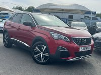 USED 2018 18 PEUGEOT 3008 1.6 Eco Turbo Diesel (Blue HDI), Allure Edition, 5 Door SUV, Manual, Euro 6. FULL 12 MONTH MOT WITH EVERY CAR