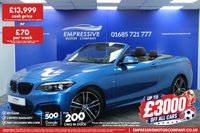 USED 2019 69 BMW 2 SERIES 1.5 218i GPF M Sport Convertible 2dr Petrol Manual Euro 6 (s/s) (136 ps) 