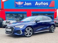 USED 2023 23 AUDI A3 1.0 TFSI 30 S line Sportback S Tronic Euro 6 (s/s) 5dr Leathr+CarPlay+1ownr+18"Alloys