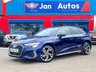 USED 2023 23 AUDI A3 1.0 TFSI 30 S line Sportback S Tronic Euro 6 (s/s) 5dr Leathr+CarPlay+1ownr+18"Alloys
