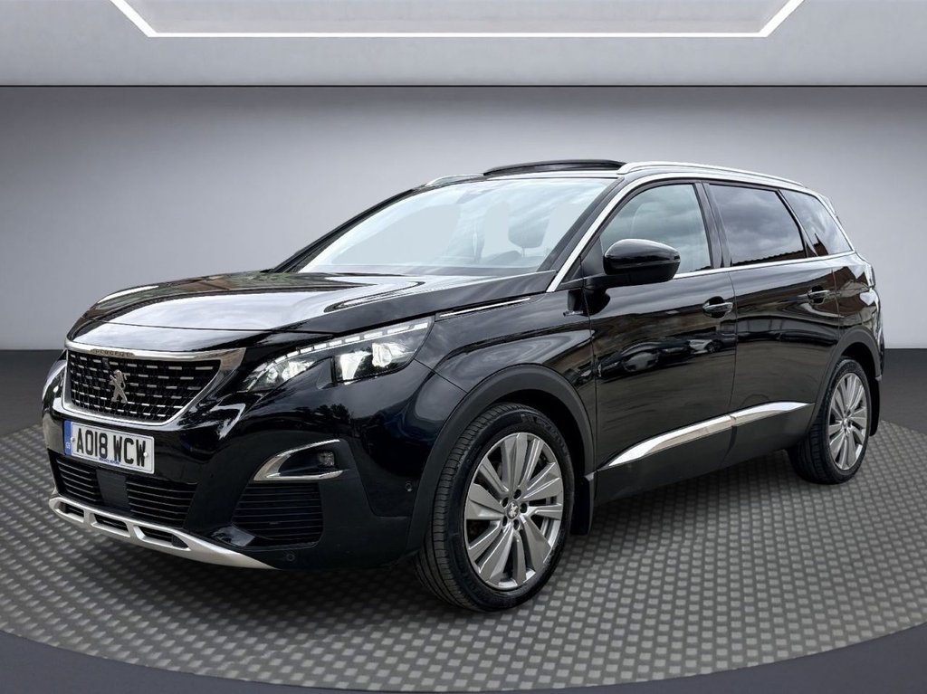 USED 2018 18 PEUGEOT 5008 1.6 THP GT Line Premium SUV 5dr Petrol EAT Euro 6 (s/s) (165 ps) PAN ROOF+360 CAMERA+APP CARPLAY+7S