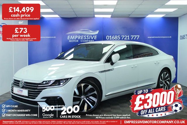 View our Volkswagen Arteon range