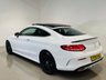 USED 2018 18 MERCEDES-BENZ C-CLASS 2.1 C250d AMG Line (Premium Plus) Coupe 2dr Diesel G-Tronic+ Euro 6 (s/s) (204 ps) Polar White | Black Leather Interior | Gloss Black AMG Wheels | Panoramic Roof | Burmester Audio | Memory Seats