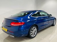 USED 2016 16 MERCEDES-BENZ C-CLASS 2.1 C220d Sport Coupe 2dr Diesel G-Tronic+ Euro 6 (s/s) (170 ps) Brilliant Blue | Crystal Grey Leather | Bluetooth Media | Heated Seats | Reverse Camera | ULEZ OK | Low Road Tax