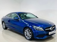 USED 2016 16 MERCEDES-BENZ C-CLASS 2.1 C220d Sport Coupe 2dr Diesel G-Tronic+ Euro 6 (s/s) (170 ps) Brilliant Blue | Crystal Grey Leather | Bluetooth Media | Heated Seats | Reverse Camera | ULEZ OK | Low Road Tax
