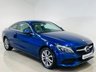 USED 2016 16 MERCEDES-BENZ C-CLASS 2.1 C220d Sport Coupe 2dr Diesel G-Tronic+ Euro 6 (s/s) (170 ps) Brilliant Blue | Crystal Grey Leather | Bluetooth Media | Heated Seats | Reverse Camera | ULEZ OK | Low Road Tax