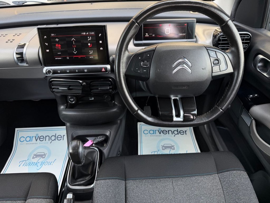 USED 2018 68 CITROEN C4 CACTUS 1.2 PureTech GPF Flair Hatchback 5dr Petrol Manual Euro 6 (s/s) (110 ps) 7 Services|SatNav|Rear & Front Sensors|Apple CarPlay/Android Auto|