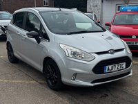 USED 2017 17 FORD B-MAX 1.0T EcoBoost Zetec Silver Edition MPV 5dr Petrol Manual Euro 6 (s/s) (140 ps) 8 SERVICES,Bluetooth,air con