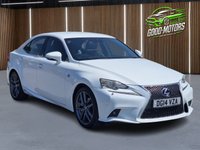 USED 2014 14 LEXUS IS 2.5 300h F Sport Saloon 4dr Petrol Hybrid E-CVT Euro 5 (s/s) (223 ps) ++F SPORT+++SAT NAV++FULL LEATHER++