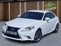 USED 2014 14 LEXUS IS 2.5 300h F Sport Saloon 4dr Petrol Hybrid E-CVT Euro 5 (s/s) (223 ps) ++F SPORT+++SAT NAV++FULL LEATHER++