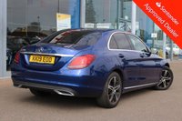USED 2019 19 MERCEDES-BENZ C-CLASS 2.0 C220d Sport Saloon 4dr Diesel G-Tronic+ Euro 6 (s/s) (194 ps) - EURO 6 - ULEZ, SAT NAV, HTD/LEATHER, R/CAMERA, LEDS, 17" ALLOYS, CRUISE, P/SENSORS, DAB & BLUETOOTH
