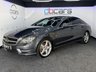 USED 2012 12 MERCEDES-BENZ CLS CLASS 3.0 CLS350 CDI V6 BlueEfficiency Sport Coupe 4dr Diesel G-Tronic+ Euro 5 (265 ps) LONG MOT VALID UNTIL MARCH 2027, 3 MERCEDES MAIN DEALER SERVICE STAMPS PLUS 2 AT A MERCEDES SPECIALIST, RECENT OIL CHANGE SERVICE BY OURSELVES, NEW FRONT BRAKE DISCS AND PADS, RECENTLY REFURBISHED 19INCH AMG 5 SPOKE ALLOYS, PRIVACY GLASS, TWIN EXHAUST, BLACK LEATHER UPHOLSTERY, HEATED ELECTRIC ADJUSTABLE SEATS, SAT NAV, REVERSING CAMERA, PARKING SENSORS, DAB RADIO, BLUETOOTH CONNECTIVITY