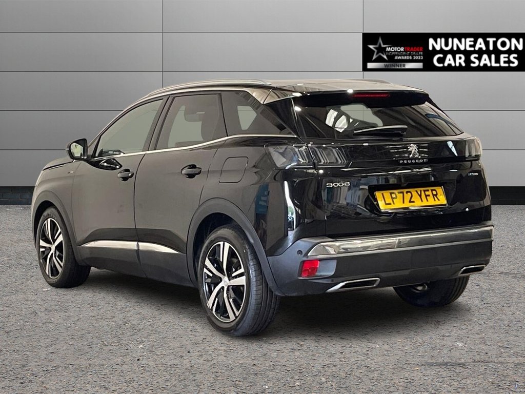 USED 2023 72 PEUGEOT 3008 1.6 13.2kWh GT SUV 5dr Petrol Plug-in Hybrid e-EAT Euro 6 (s/s) (225 ps) APPLE CAR PLAY AND ANDROID AUTO