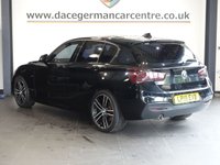 USED 2019 19 BMW 1 SERIES 1.5 116d M Sport Hatchback 5dr Diesel Auto Euro 6 (s/s) (116 ps) SATELLITE NAVIGATION + ENHANCED BLUETOOTH PHONE PREPARATION WITH USB AUDIO INTERFACE AND VOICE CONTROL + APPS CONTROL + DAB DIGITAL RADIO + CLIMATE CONTROL + AIR CONDITIONING + AUTOMATIC LED HEADLIGHTS + PARKING SENSORS + KEYLESS START + HILL HOLD START ASSIST + SELECTABLE DRIVING MODES + IN CAR ENTERTAINMENT WITH MEDIA DISPLAY + LEATHER MULTI FUNCTIONAL STEERING WHEEL + LED DAY TIME RUNNING LIGHTS + AUTOMATIC WIPERS WITH RAIN SENSOR + ELECTRIC WINDOWS + ELECTRIC HEATED DOOR MIRRORS