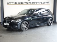 USED 2019 19 BMW 1 SERIES 1.5 116d M Sport Hatchback 5dr Diesel Auto Euro 6 (s/s) (116 ps) SATELLITE NAVIGATION + ENHANCED BLUETOOTH PHONE PREPARATION WITH USB AUDIO INTERFACE AND VOICE CONTROL + APPS CONTROL + DAB DIGITAL RADIO + CLIMATE CONTROL + AIR CONDITIONING + AUTOMATIC LED HEADLIGHTS + PARKING SENSORS + KEYLESS START + HILL HOLD START ASSIST + SELECTABLE DRIVING MODES + IN CAR ENTERTAINMENT WITH MEDIA DISPLAY + LEATHER MULTI FUNCTIONAL STEERING WHEEL + LED DAY TIME RUNNING LIGHTS + AUTOMATIC WIPERS WITH RAIN SENSOR + ELECTRIC WINDOWS + ELECTRIC HEATED DOOR MIRRORS