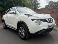 USED 2019 69 NISSAN JUKE 1.6 Acenta SUV 5dr Petrol Manual Euro 6 (112 ps) 1 OWNER, EXCELLENT SERVICE HISTORY, 3 SERVICES, 1YR MOT, ALLOYS, CLIMATE, BLUETOOTH, CRUISE, DAB RADIO CD, E/WINDOWS, R/LOCKING, FREE WARRANTY, FINANCE AVAILABLE, HPI CLEAR, PART EXCHANGE WELCOME,