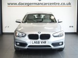 USED 2018 68 BMW 1 SERIES 1.5 118i SE Hatchback 5dr Petrol Auto Euro 6 (s/s) (136 ps) FULL SERVICE HISTORY + SATELLITE NAVIGATION + ENHANCED BLUETOOTH PHONE PREPARATION WITH USB AUDIO INTERFACE AND VOICE CONTROL + APPS CONTROL + DAB DIGITAL RADIO + DUAL ZONE CLIMATE CONTROL + AIR CONDITIONING + AUTOMATIC HEADLIGHTS + FRONT AND REAR PARKING SENSORS + COMFORT ACCESS + KEYLESS START + HILL HOLD START ASSIST + SELECTABLE DRIVING MODES + IN CAR ENTERTAINMENT WITH MEDIA DISPLAY + LEATHER MULTI FUNCTIONAL STEERING WHEEL + LED DAY TIME RUNNING LIGHTS + AUTOMATIC WIPERS WITH RAIN SENSOR +
