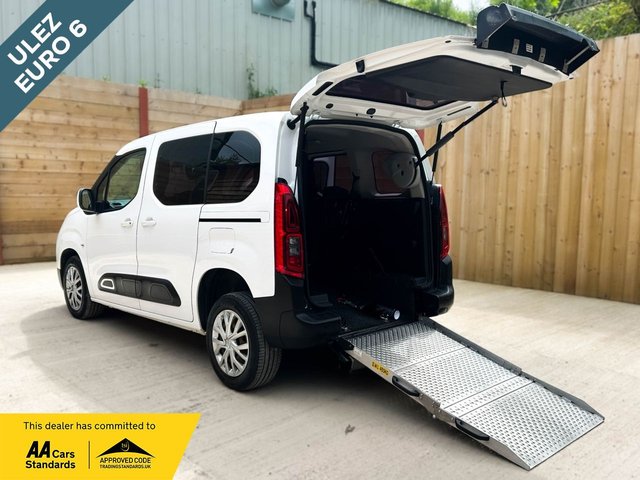 View our Citroen Berlingo 3 Seat Auto Wheelchair Accessible Disabled Access Vehicle WAV