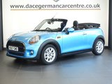USED 2017 67 MINI CONVERTIBLE 1.5 Cooper Convertible 2dr Petrol Manual Euro 6 (s/s) (136 ps) BEAUTIFUL CONVERTIBLE MINI - COMES WITH A DOCUMENTED MINI MAIN DEALER SERVICE HISTORY + PEPPER PACK + APPS CONTROL + BLUETOOTH INCLUDING MEDIA STREAMING + KEYLESS START + AUTOMATIC HEADLIGHTS + LEATHER MULTI FUNCTIONAL STEERING WHEEL + IN CAR ENTERTAINMENT WITH MEDIA DISPLAY + ECO STOP START SYSTEM + DAY TIME RUNNING LIGHTS + CLIMATE CONTROL + AIR CONDITIONING + DAB DIGITAL RADIO + AUTOMATIC WIPERS WITH RAIN SENSOR + ELECTRIC WINDOWS + ELECTRIC HEATED DOOR MIRRORS + 16 INCH ALLOY WHEELS.....