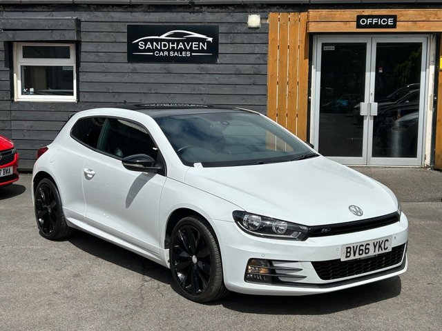 View our Volkswagen Scirocco 2.0 TDI BlueMotion Tech R-Line Black Edition Hatchback 3dr Diesel DSG Euro 6 (s/s) (184 ps)