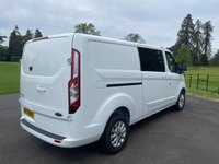 USED 2022 72 FORD TRANSIT CUSTOM 2.0 300 EcoBlue Limited Crew Van Double Cab 5dr Diesel Manual L2 H1 Euro 6 (s/s) (130 ps) Clean Example!