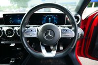 USED 2019 69 MERCEDES-BENZ A-CLASS 1.5 A180d AMG Line (Executive) Hatchback 5dr Diesel 7G-DCT Euro 6 (s/s) (116 ps) JUPITER RED PAINTWORK + REVERSE CAMERA + HEATED SEATS