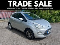 USED 2012 12 FORD KA 1.2 Zetec Hatchback 3dr Petrol Manual Euro 5 (s/s) (69 ps) * TRADE SALE | SOLD AS SEEN *