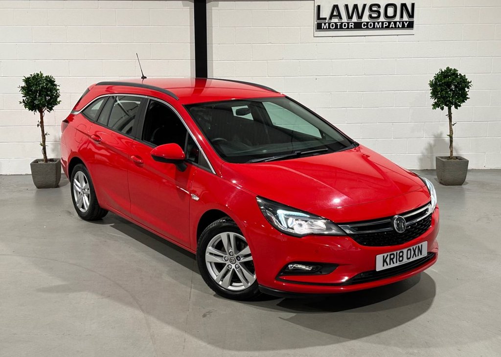 USED 2018 18 VAUXHALL ASTRA 1.0i Turbo ecoTEC Design Sports Tourer 5dr Petrol Manual Euro 6 (s/s) (105 ps) 