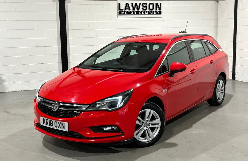 USED 2018 18 VAUXHALL ASTRA 1.0i Turbo ecoTEC Design Sports Tourer 5dr Petrol Manual Euro 6 (s/s) (105 ps) 