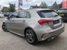 USED 2019 19 MERCEDES-BENZ A-CLASS 1.5 A180d AMG Line (Executive) Hatchback 5dr Diesel 7G-DCT Euro 6 (s/s) (116 ps) Finished in MOUNTAIN GREY with contrasting GREY trim. This A class certainly looks smart, with its slim lights and smooth body panels. There's plenty of room in the front and the back which will suit the average family. Features include, Keyless Start, SAT NAV, B/Tooth, Rear View Camera, 18" alloys and much more. Dealer Serviced at 3699 miles and on arrival at 52978 miles.