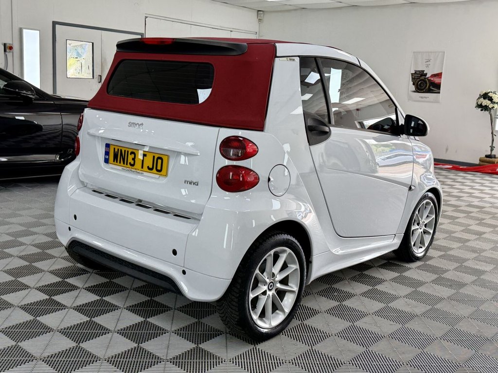 USED 2013 13 SMART FORTWO 1.0 MHD Passion Cabriolet 2dr Petrol SoftTouch Euro 5 (s/s) (71 bhp) 