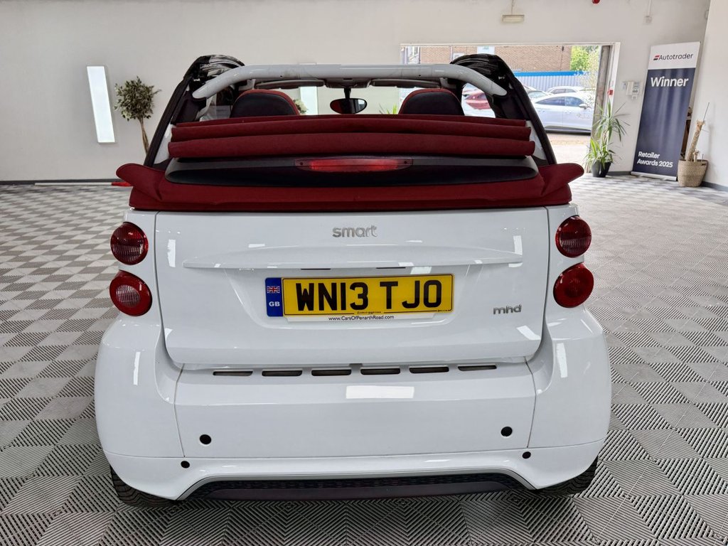 USED 2013 13 SMART FORTWO 1.0 MHD Passion Cabriolet 2dr Petrol SoftTouch Euro 5 (s/s) (71 bhp) 
