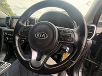 USED 2016 16 KIA SPORTAGE 1.7 CRDi 3 SUV 5dr Diesel Manual Euro 6 (s/s) (114 bhp) *** FULL BLACK LEATHER INTERIOR ***