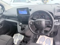 USED 2023 23 TOYOTA PROACE CITY White 1.5 BlueHDi Active panel van, 29,800 miles, Euro 6, ULEZ compliant, 6-Speed manual, Bluetooth, DAB, A/C, Touchscreen. Plus VAT @ 20%! This 2023 Toyota PROACE CITY is a standout choice, having been owned by just one careful keeper from new. This Active Short Panel Van SWB Euro 6 (s/s) 5dr model boasts a 1.5L Diesel Engine and meets Euro 6 emissions standards. It comes with a 3 month warranty for your peace of mind. Inside, you'll find practical features like Bluetooth connectivity for seamless calls and music, manual air conditioning to keep you comfortable, and auto headlights that switch on automatically when needed.  With a