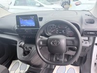 USED 2023 23 TOYOTA PROACE CITY White 1.5 BlueHDi Active panel van, 29,800 miles, Euro 6, ULEZ compliant, 6-Speed manual, Bluetooth, DAB, A/C, Touchscreen. Plus VAT @ 20%! This 2023 Toyota PROACE CITY is a standout choice, having been owned by just one careful keeper from new. This Active Short Panel Van SWB Euro 6 (s/s) 5dr model boasts a 1.5L Diesel Engine and meets Euro 6 emissions standards. It comes with a 3 month warranty for your peace of mind. Inside, you'll find practical features like Bluetooth connectivity for seamless calls and music, manual air conditioning to keep you comfortable, and auto headlights that switch on automatically when needed.  With a