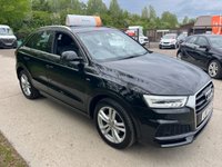 USED 2017 17 AUDI Q3 2.0 TDI S line Edition SUV 5dr Diesel S Tronic quattro Euro 6 (s/s) (184 ps) CAR FINANCE SPECIALIST, NON-FINANCE DEALS ALSO WELCOMED
