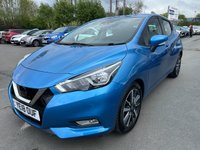 USED 2018 18 NISSAN MICRA 0.9 Petrol (IG-T), Acenta Limited Edition, 5 Door Hatchback, Manual, Euro 6. FULL 12 MONTH MOT WITH EVERY CAR
