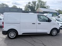 USED 2021 71 TOYOTA PROACE White 50kWh Icon electric panel van, 7,800 miles, Automatic, Touchscreen, A/C, Rear sensors, Bluetooth, cruise control. Plus VAT @ 20%! Boasting exceptionally low mileage for its age, this 2021 Toyota ProAce is a standout electric van with only one owner from new.  The Icon Medium Panel Van variant, registered in 2021, features a 50 kWh battery offering a maximum range of 143 miles when new.  It benefits from a full charge at home in approximately 7 hours and 30 minutes using a 7kW charger, and can reach 80% charge in just 32 minutes at a public charging station.  This ProAce comes with a 3 month warranty and its MOT is valid un